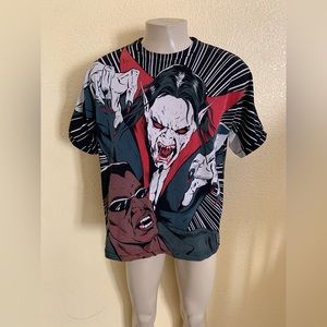 Chronic Images Men’s Size Large Marvel Blade vs Morbius Graphic Print T-Shirt